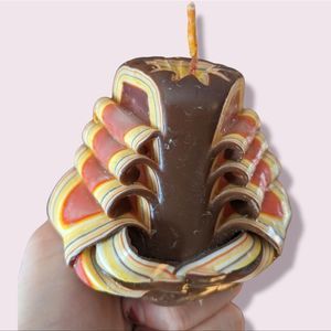 Psychedelic 70's Vintage Candle